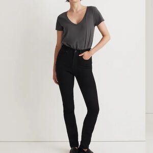 NWOT Madewell Stovepipe Super Stretch High Rise Slim Straight Jeans